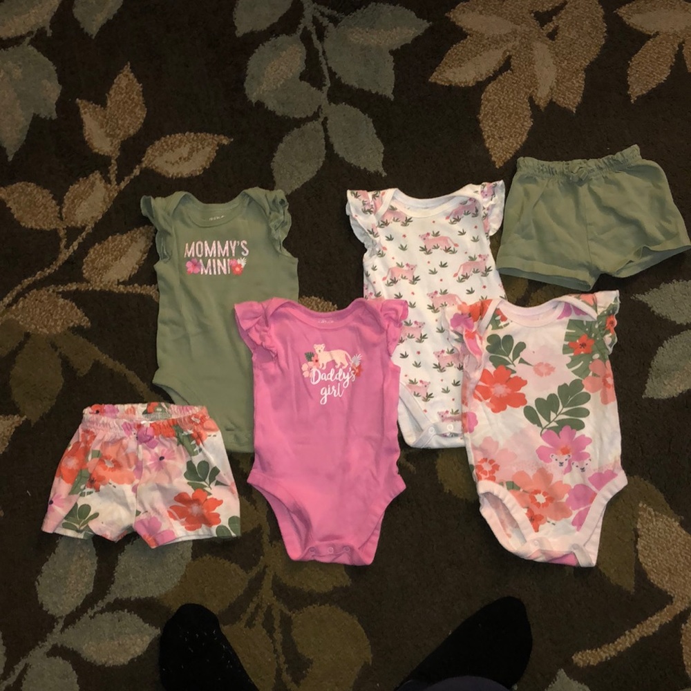 Mix and match onesies and shorts